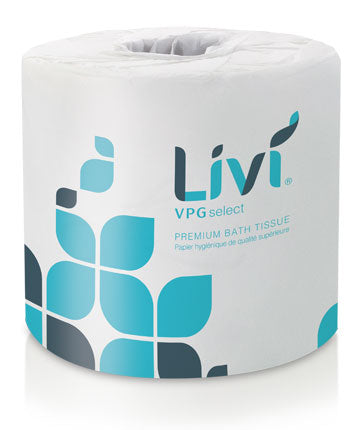 Livi VPG Select Bath Tissue White 2-Ply 4.5" X 4" 500 Sheets