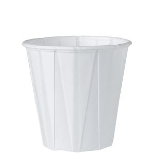 Cup Water Pleated 3.5 oz
