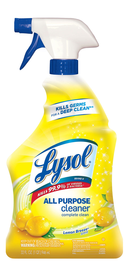 Lysol All Purpose Cleaner 32 oz. Trigger Spray  Lemon Breeze