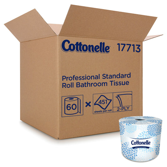 Cottonelle Standard Bath Tissue White 4.09" x 4.0" 451 Sheets/Roll