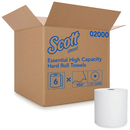 Scott High Capacity Hard Roll Towel White 8" x 950'