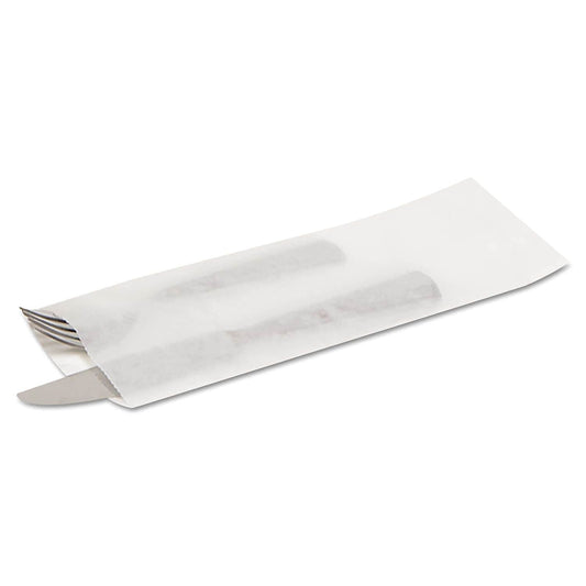 Silverware Bag 2 3/4" x 10" MG   White Kraft
