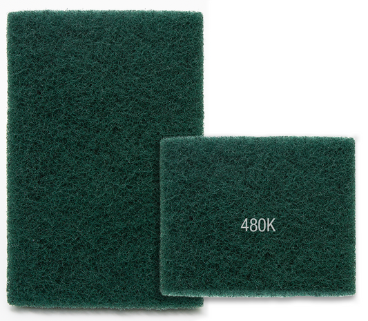 General Purpose Scouring Pad Green, 6" X 9"  Medium Duty