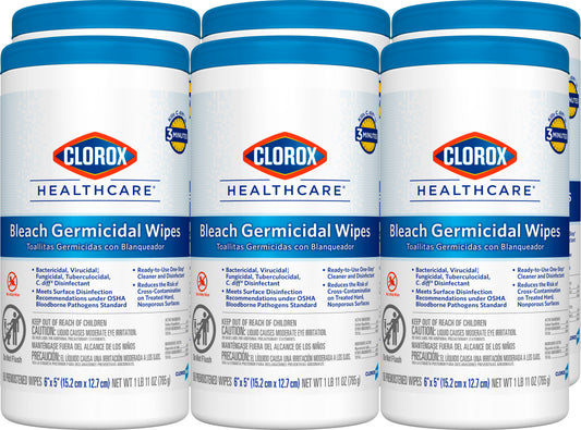 Healthcare Bleach Germicidal Wipes 150 Count
