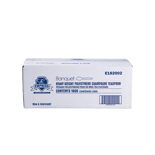 Heavy Weight Teaspoon Polystyrene Champagne Dense Pack