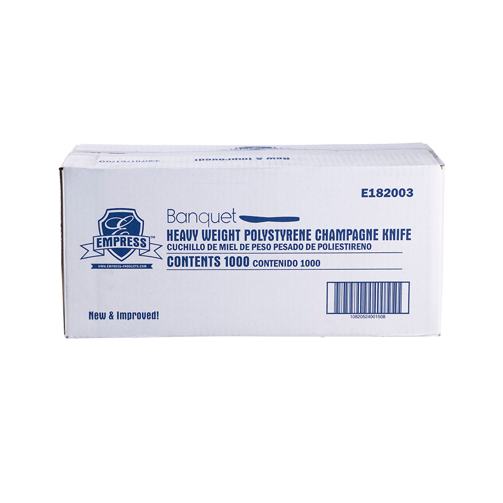 Heavy Weight Knife Polystyrene Champagne Dense Pack
