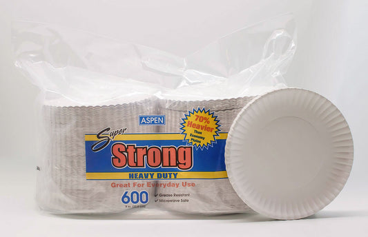 Super Strong 15PT Plate 9"   White Coated