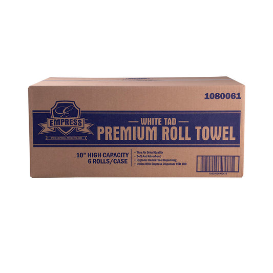 TAD Premium Hardwound Towel 10" Bleached