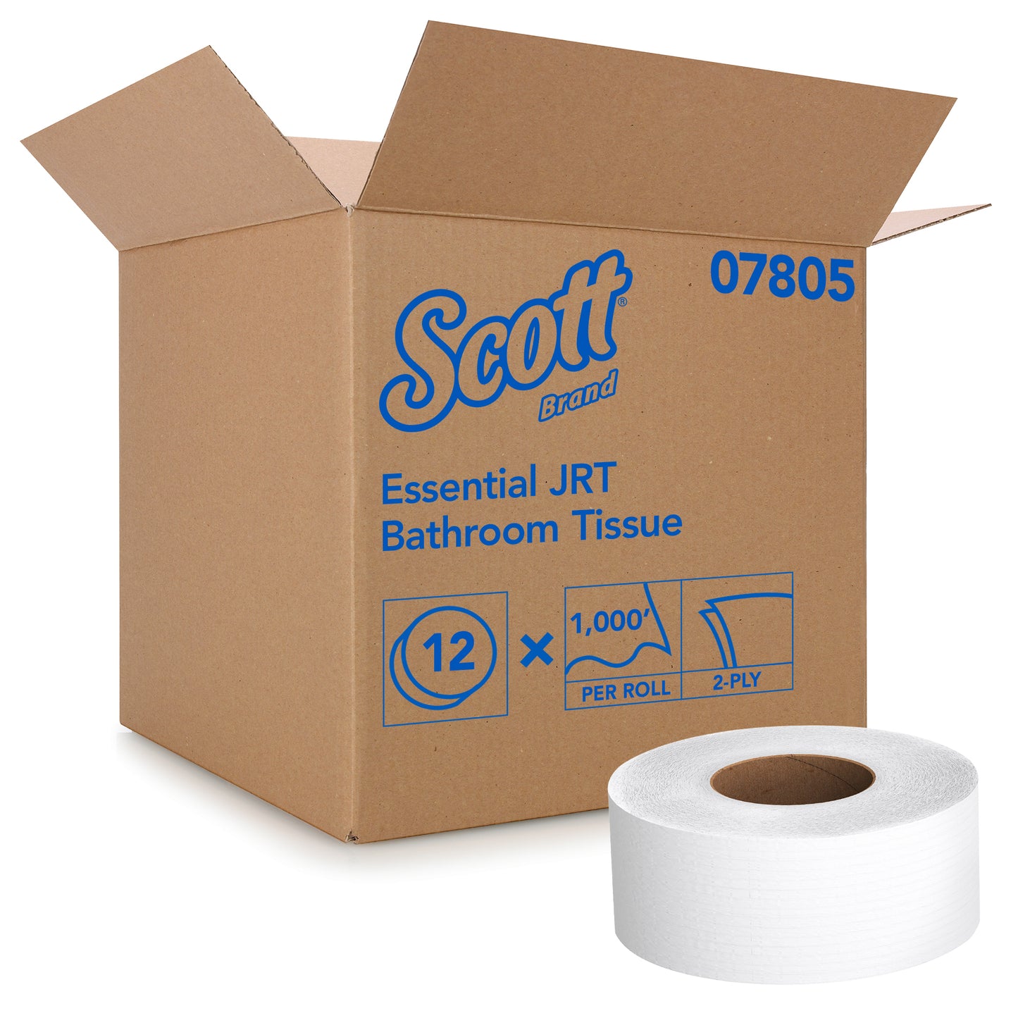 Scott JRT Jr. Bathroom Tissue White 3.55" x 1000'