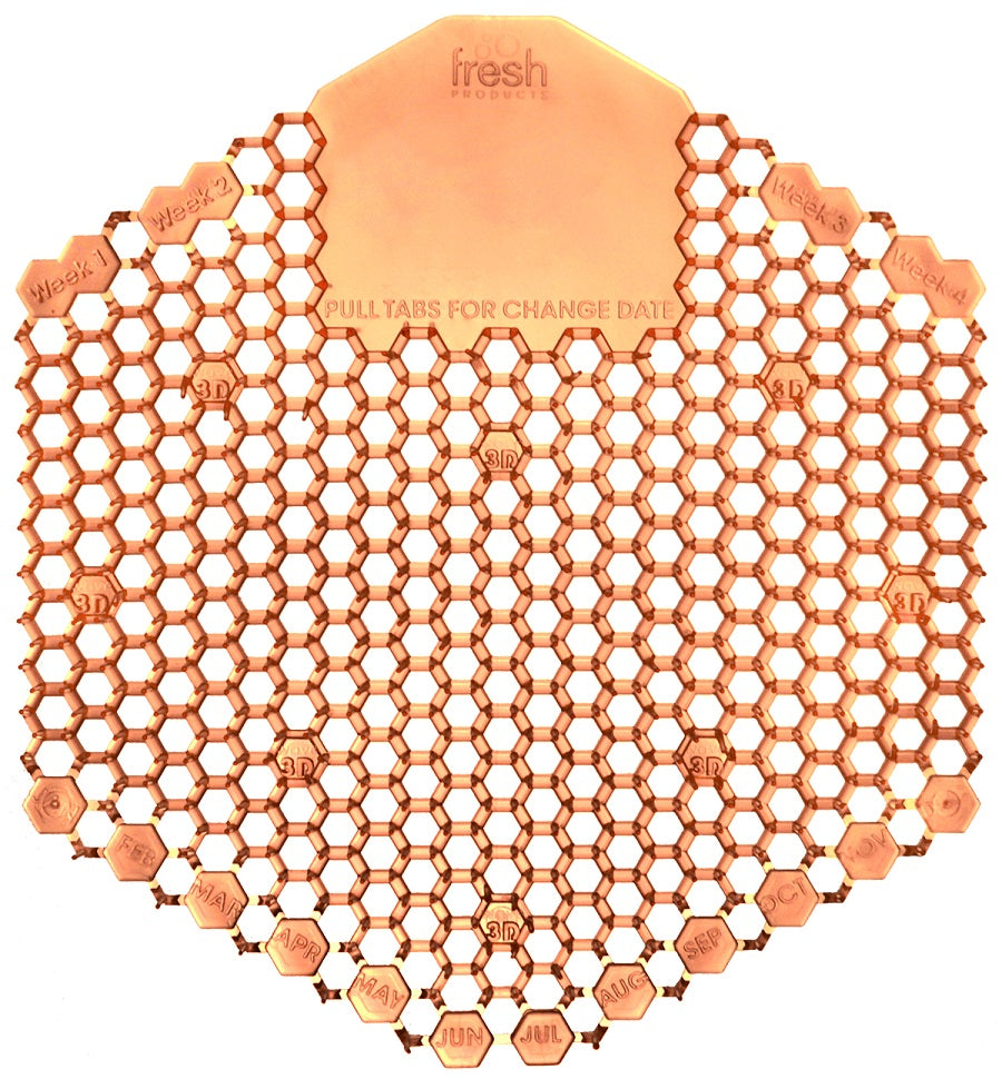 Wave 3D Urinal Screen Orange  Mango Scent