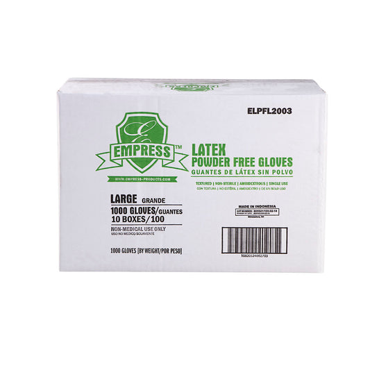 Latex Glove Powder Free Large