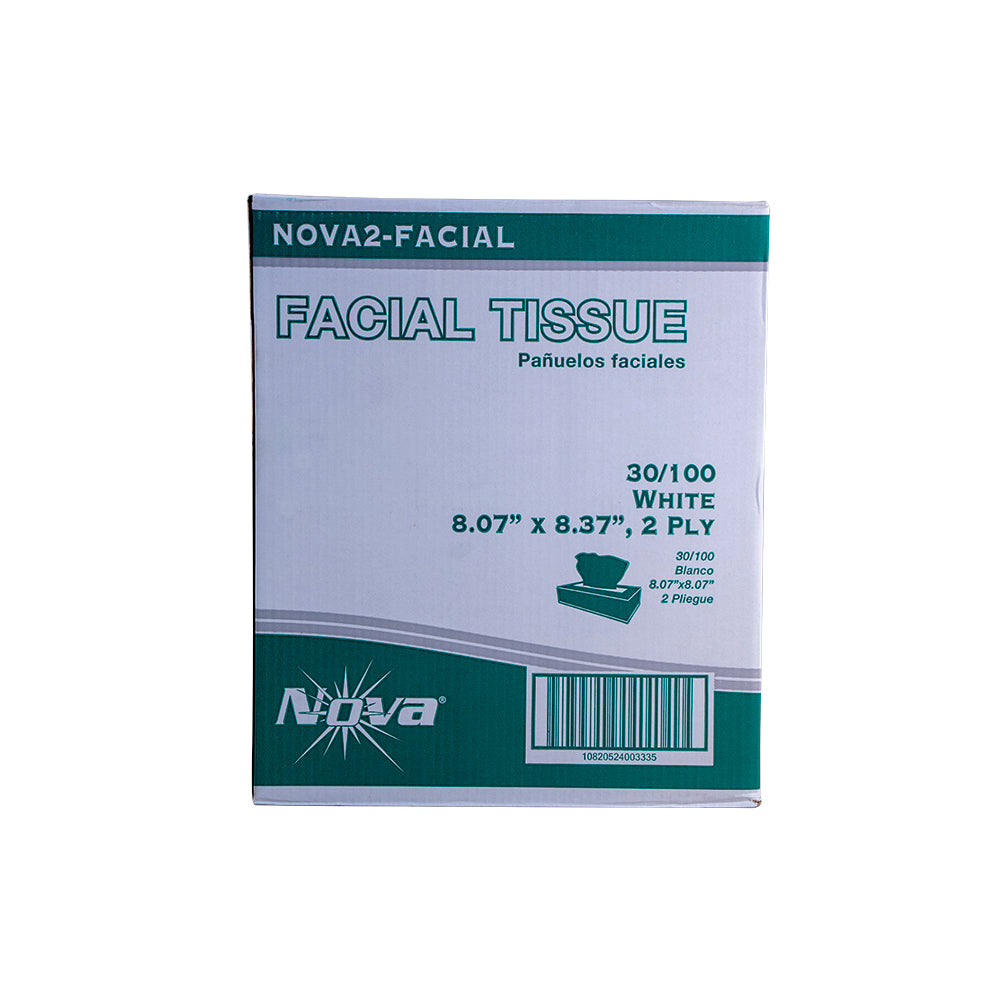 Facial Tissue boxed 2ply White