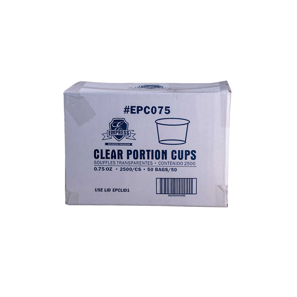 Plastic Portion Cup .75oz Clear