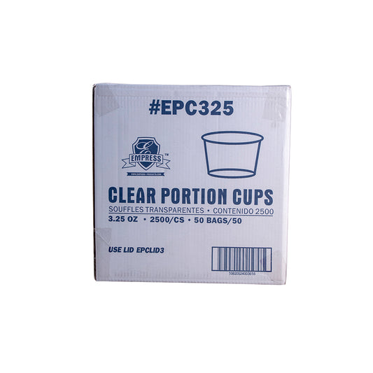 Plastic Portion Cup 3.25 oz, Clear