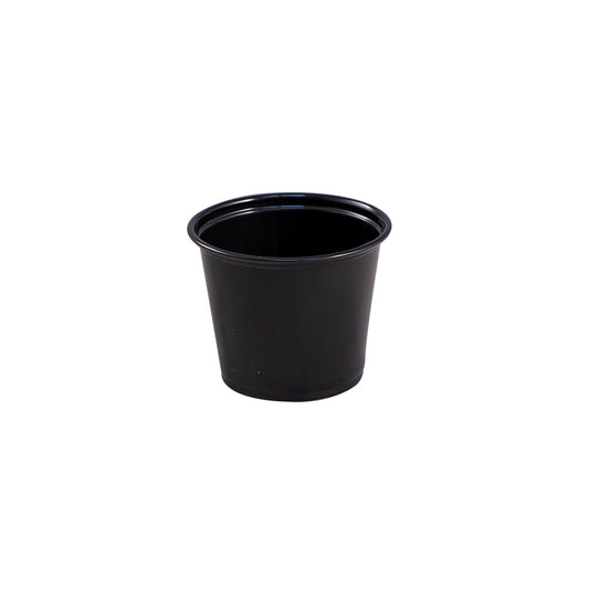 Plastic Portion Cup 5.5oz Black