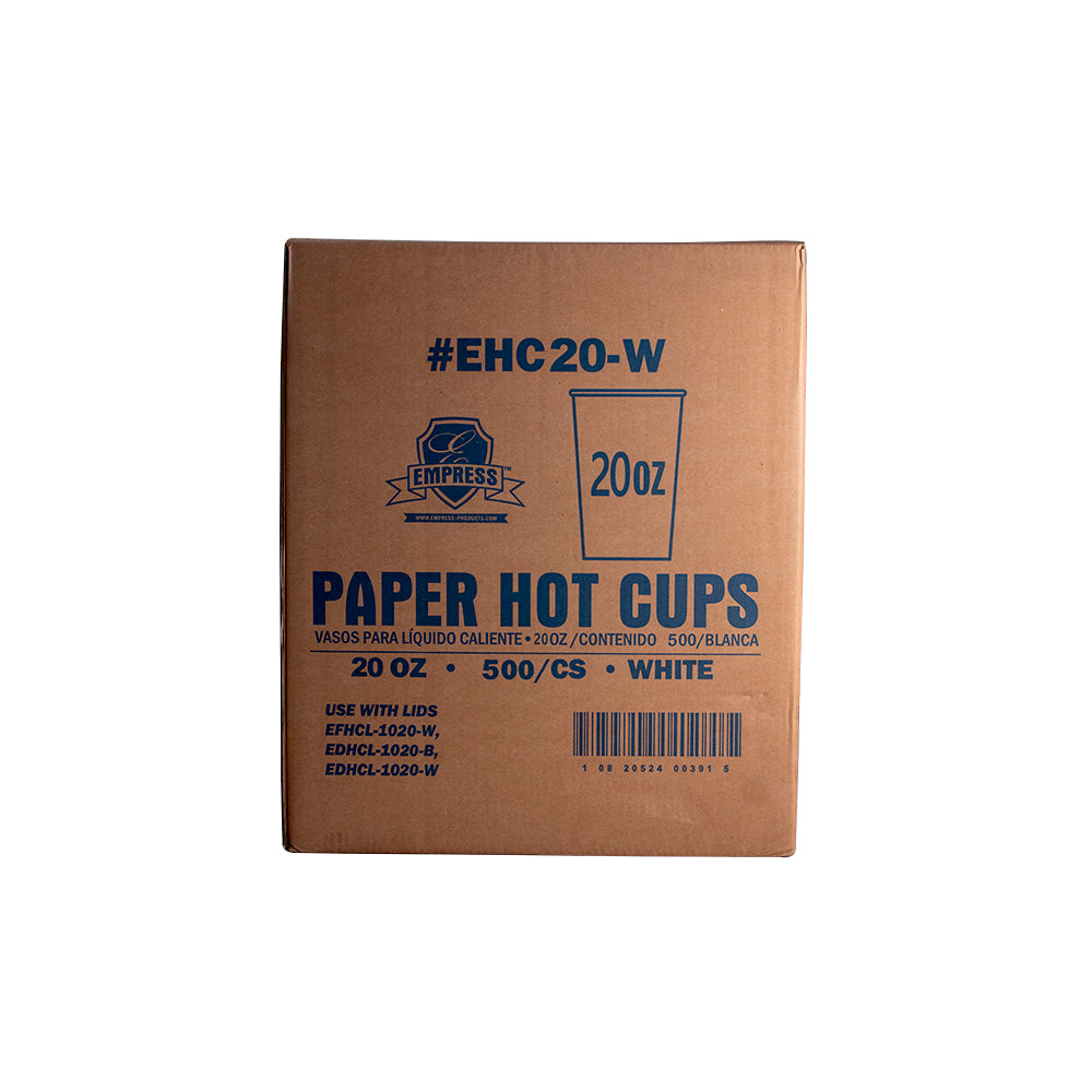 Paper Hot Cup 20oz White