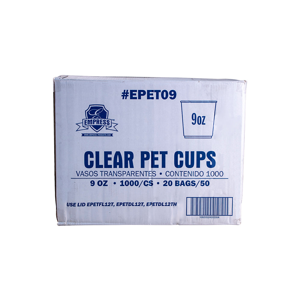 PET Clear Cup 9oz Squat