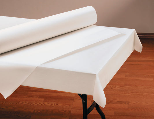 1-Ply Paper Tablecover Roll Bright White 40" X 300'