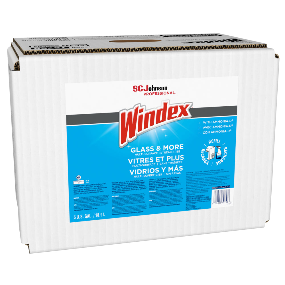Windex Glass Cleaner w/ Ammonia-D 5 Gallon