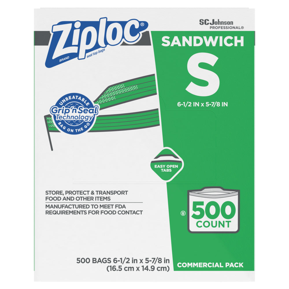 Ziploc Sandwich Bags 6.5" x 5.88"