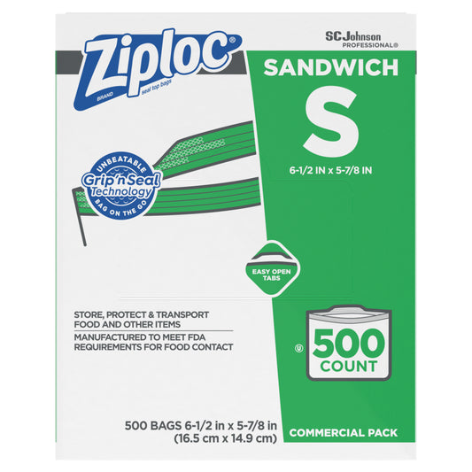 Ziploc Sandwich Bags 6.5" x 5.88"