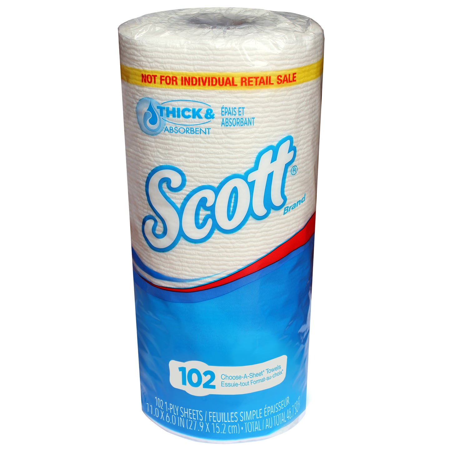 Scott Choose-a-Sheet Paper Towels White 11" x 6" 102 Sheets