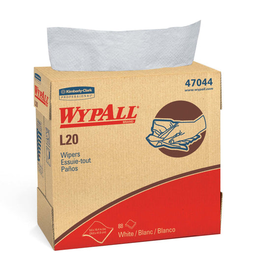 WYPALL L20 Wipers White Pop-Up Box 9.1" x 16.8"