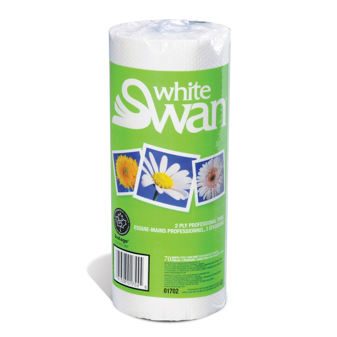 Swan Professional Towel White 2-Ply 11" X 8.3" 70 Sheets