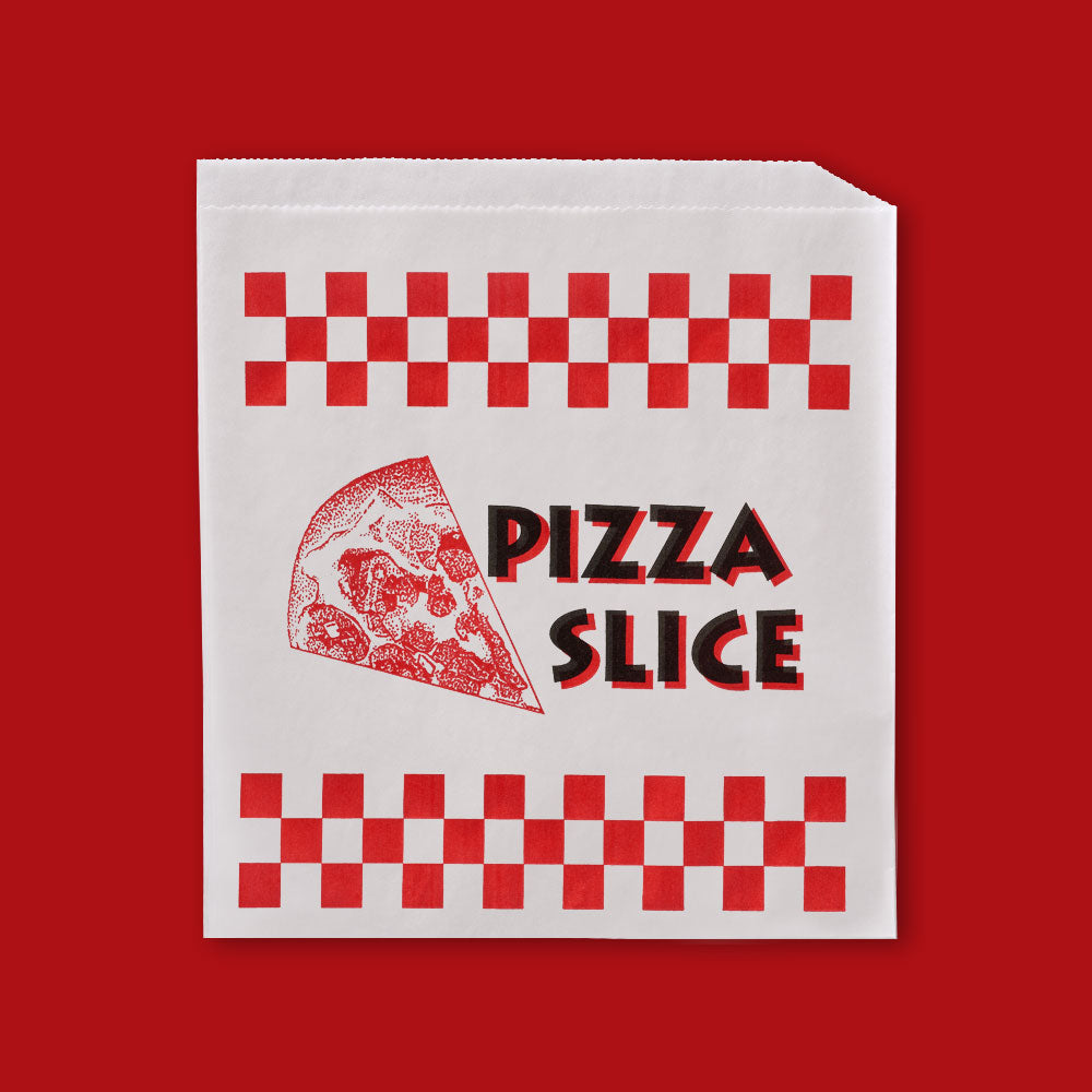 Double Opening Pizza Slice Bag 8 3/8" x 9"   Printed