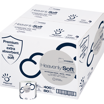 Heavenly Soft Superior Bath Tissue White 2-Ply 400 Sheets 4.1" x 3.5"