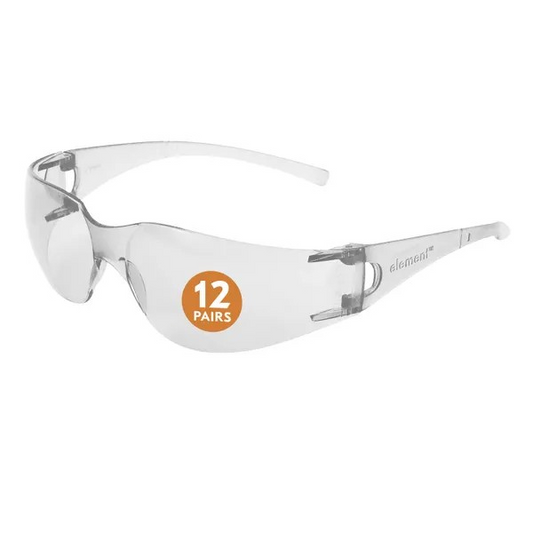 Jackson Safety V10 Safety Glasses Clear Lense & Frames