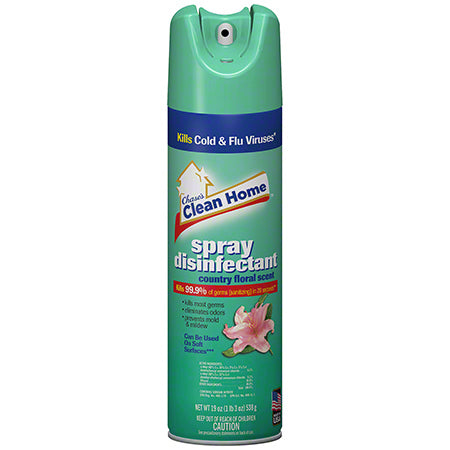 Clean Home Disinfectant Spray 19 oz.  Country Floral Scent