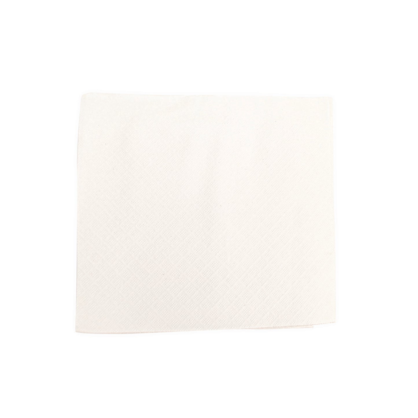 16" X 16" Dinner Napkin White 1-Ply 1 / 4 Fold