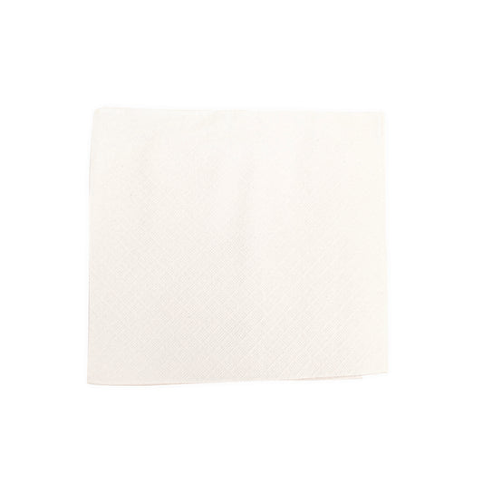 16" X 16" Dinner Napkin White 1-Ply 1 / 4 Fold