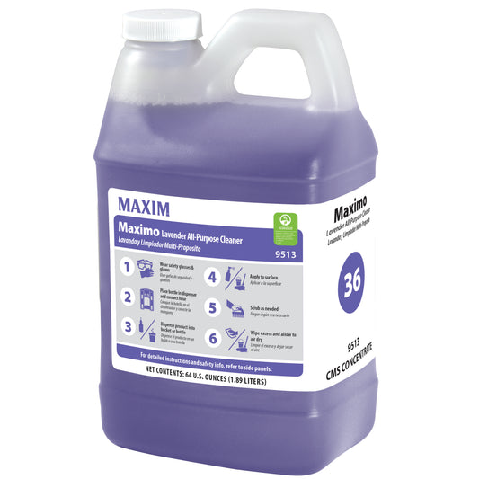 36 Maxim Maximo All Purpose Cleaner 1.89 Liters Lavender Scent 9513