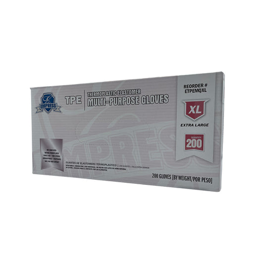 Thermoplastic Elastomer Glove X-Large Clear (TPE)-MQ