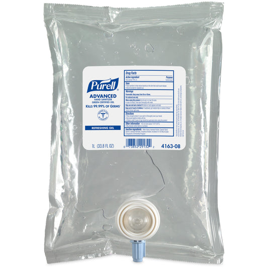 Purell Adv Hand Sanitizer Refills Green Certified Gel 1000 mL