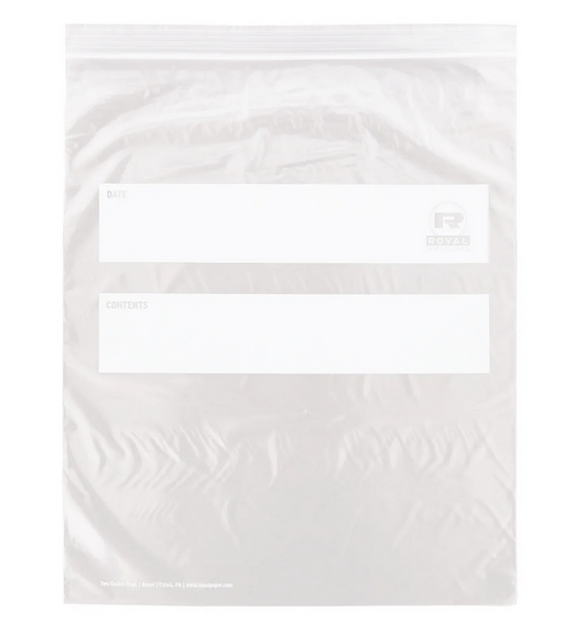 Double Zipper Bag Two Gallon 13" x 15.63"
