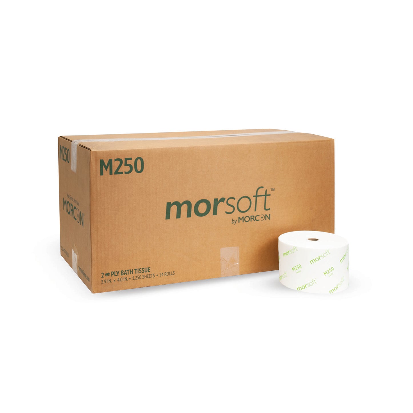 Morsoft Bath Tissue White 2-Ply 3.9" x 4.0" 1250 Sheets