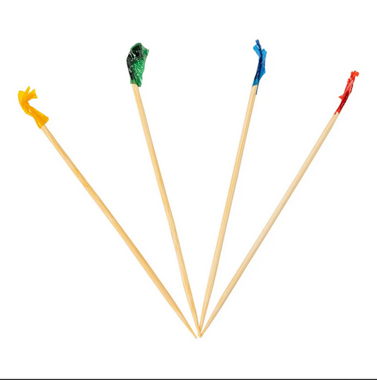 Club Frill Toothpicks Bamboo