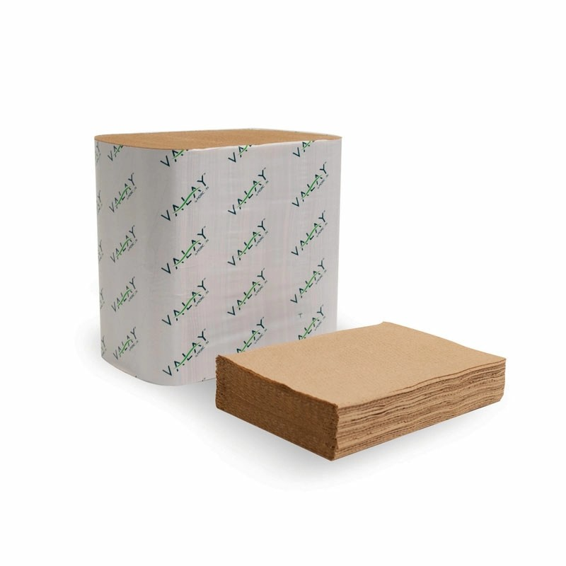 Valay Interfolded Napkin 2-Ply Kraft 6.3" x 8.85"