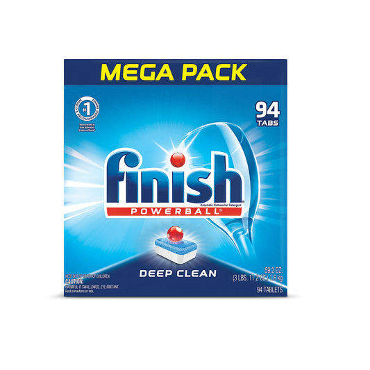 Finish Powerball Dishwasher Tabs 94 Count Fresh Scent