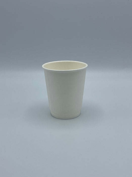 Double Wall Paper Hot Cup 8 oz White