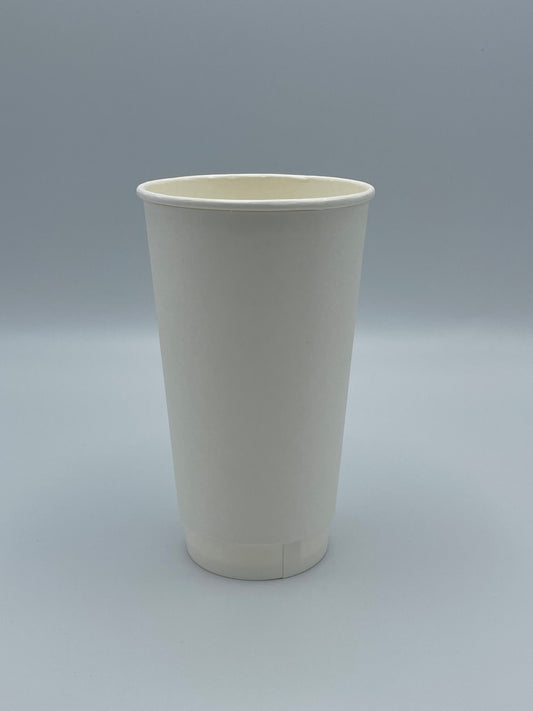 Double Wall Paper Hot Cup 20 oz White