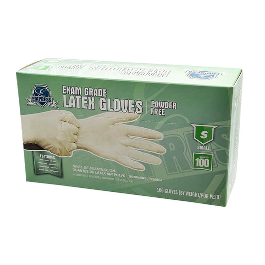 Latex Glove Powder Free Exam Grade Small