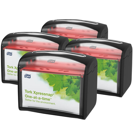 Tork Xpressnap Napkin Dispenser Black Signature Tabletop