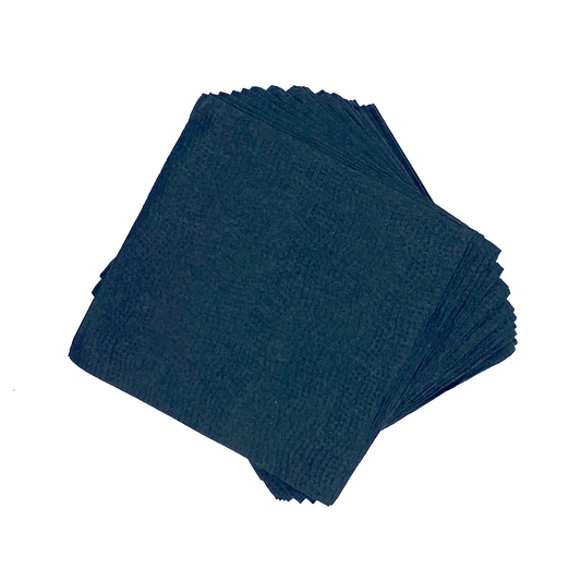 Beverage Napkin 9 x 9, Black, 2-Ply