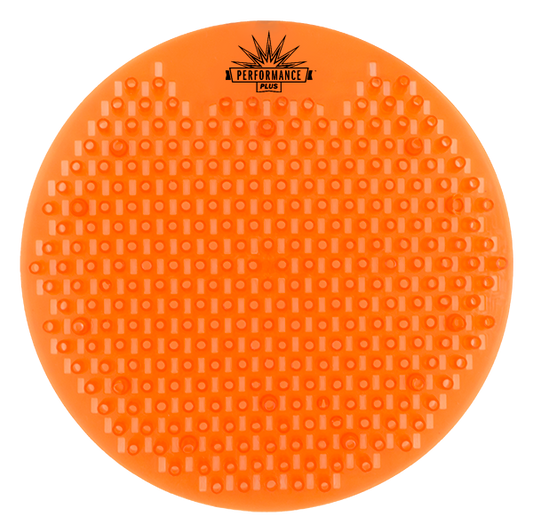 Splash Free Orange Urinal Screen Round Mango Scent
