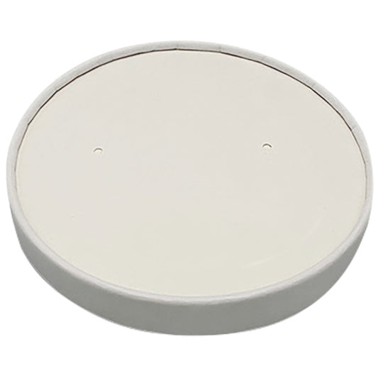 Paper Vented Lid  White For 32 oz
