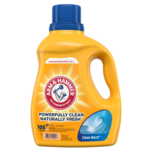 Arm & Hammer Liquid Detergent 105 oz Clean Burst Scent Laundry